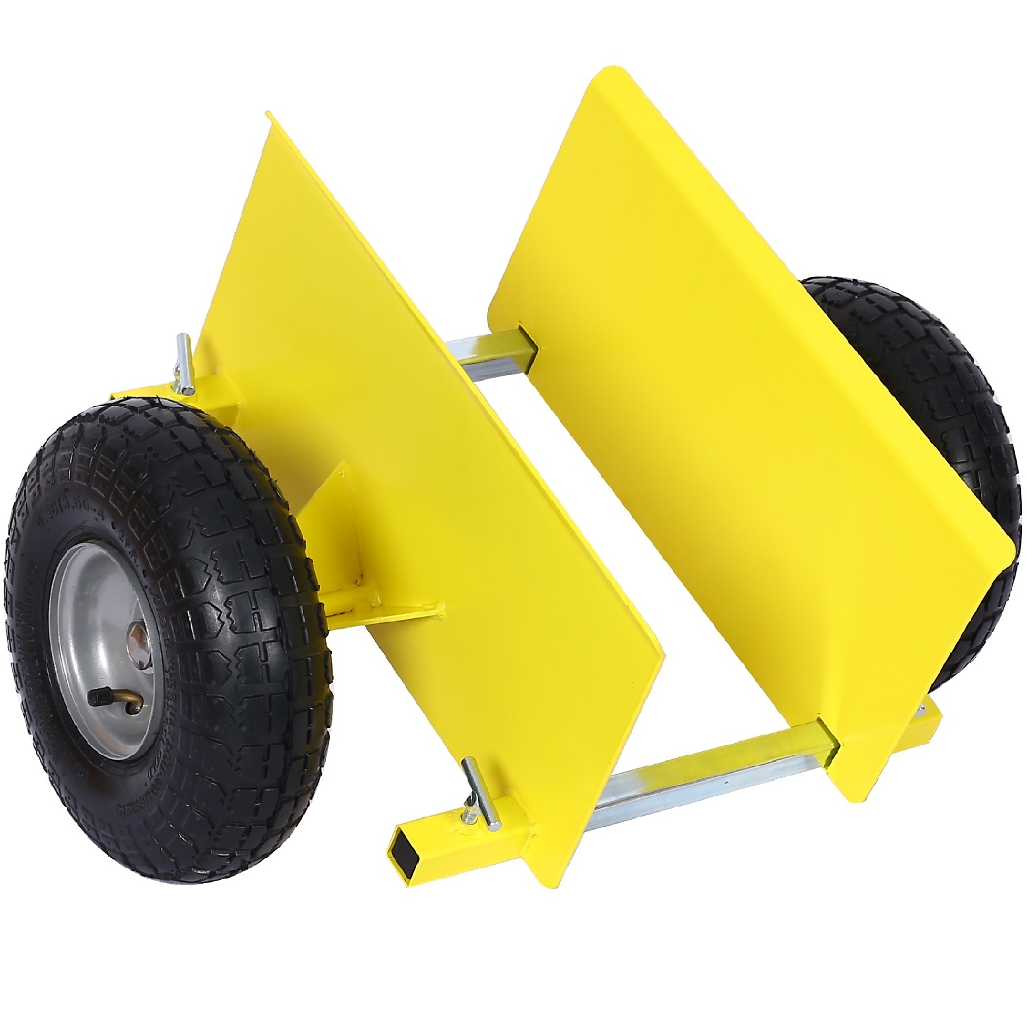 BlackTeck Panel Dolly — 600-Lb. Capacity, 10in. Pneumatic Wheels, Yellow, Model# N2-59168